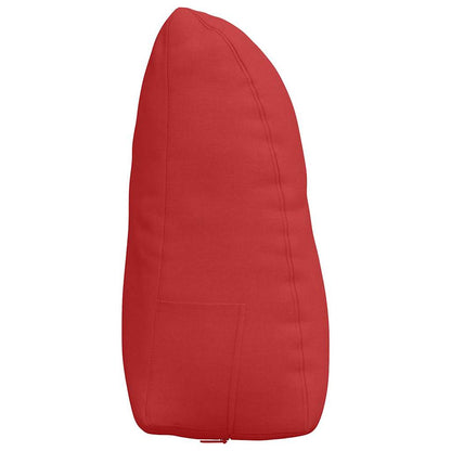 Polštář Na Záda Červená 60 X 24 X 50 Cm Textil
