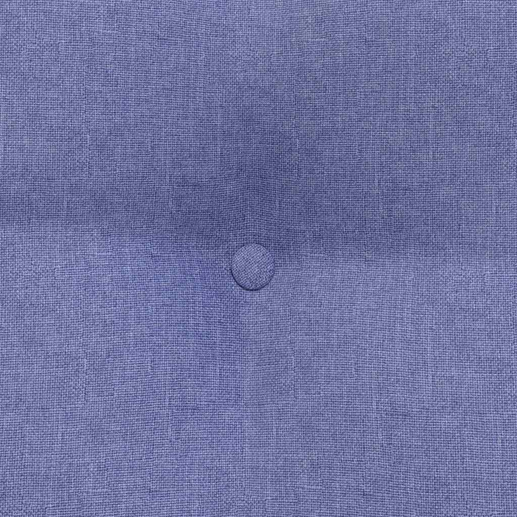 Polštář Na Záda Modrá Džínovina 60 X 24 X 50 Cm Textil