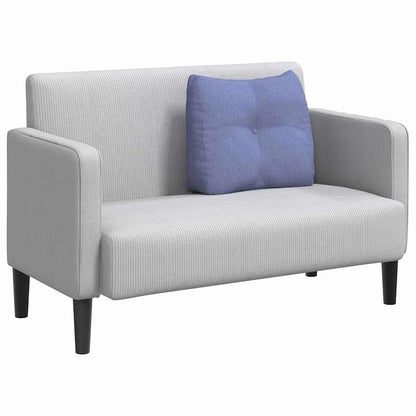 Polštář Na Záda Modrá Džínovina 60 X 24 X 50 Cm Textil