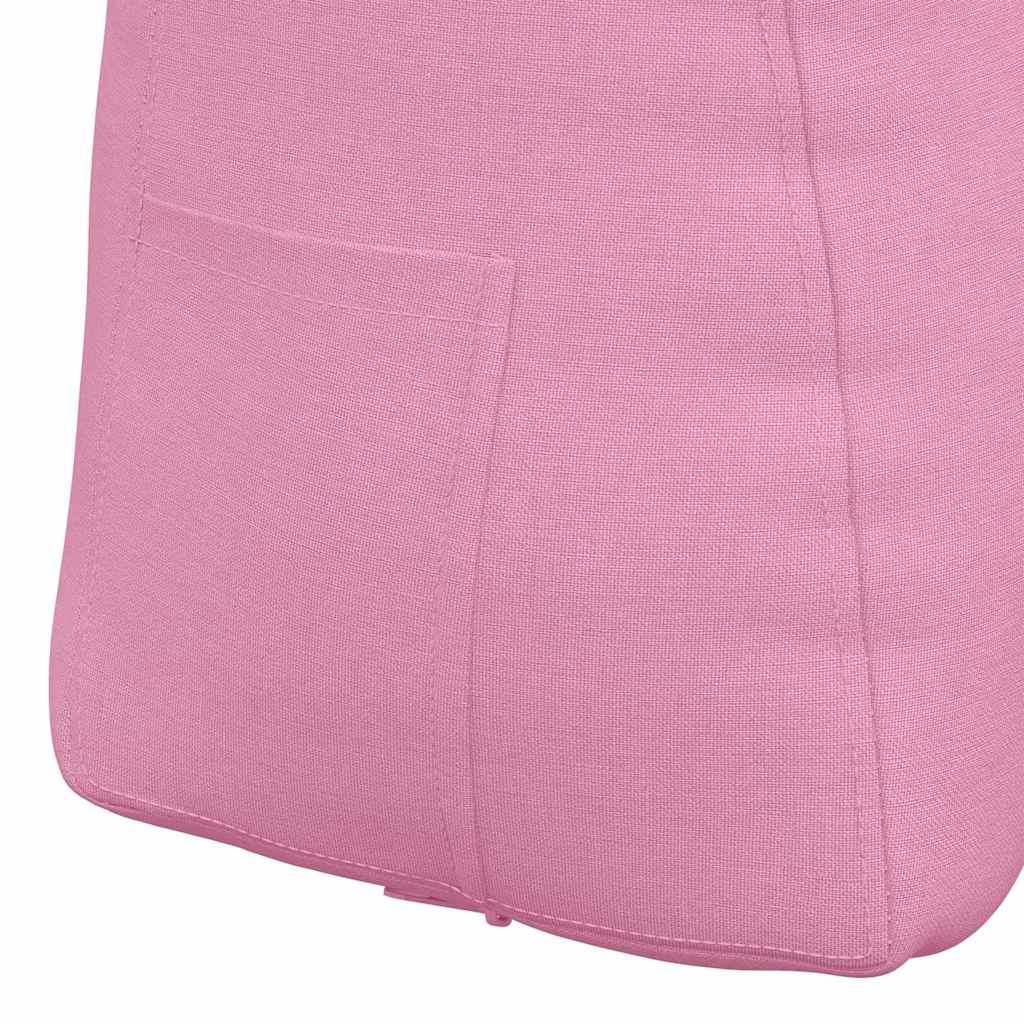 Polštář Na Záda Růžová 60 X 24 X 50 Cm Textil