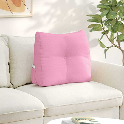 Polštář Na Záda Růžová 60 X 24 X 50 Cm Textil