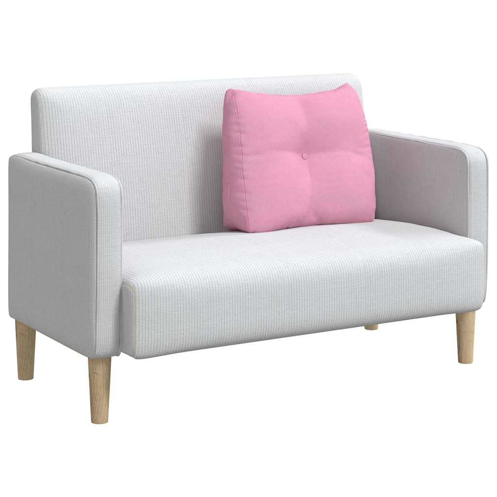 Polštář Na Záda Růžová 60 X 24 X 50 Cm Textil