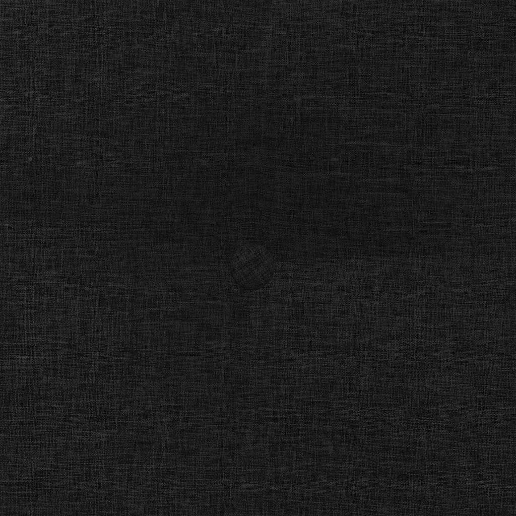 Polštář Na Záda Černá 80 X 24 X 50 Cm Textil