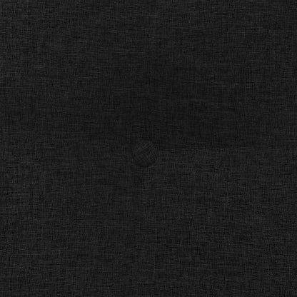 Polštář Na Záda Černá 80 X 24 X 50 Cm Textil