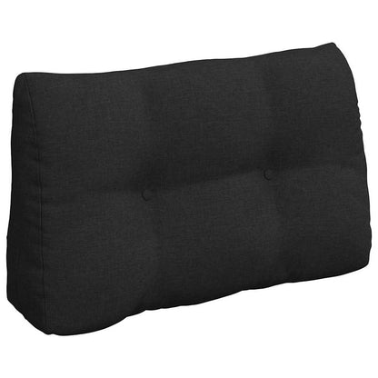 Polštář Na Záda Černá 80 X 24 X 50 Cm Textil