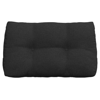 Polštář Na Záda Černá 80 X 24 X 50 Cm Textil