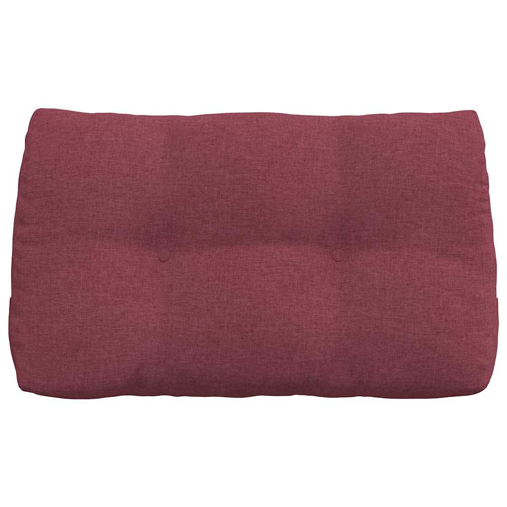 Polštář Na Záda Víno Červené 80 X 24 X 50 Cm Textil