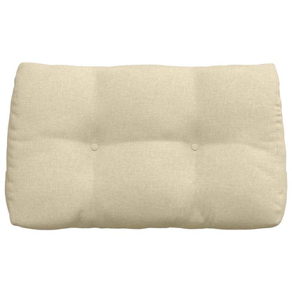 Polštář Na Záda Krémová 80 X 24 X 50 Cm Textil