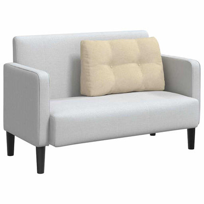 Polštář Na Záda Krémová 80 X 24 X 50 Cm Textil