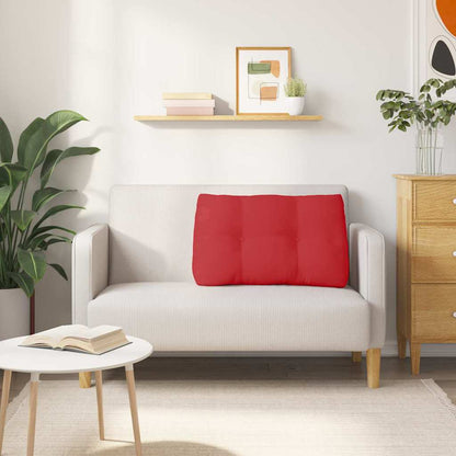 Polštář Na Záda Červená 80 X 24 X 50 Cm Textil