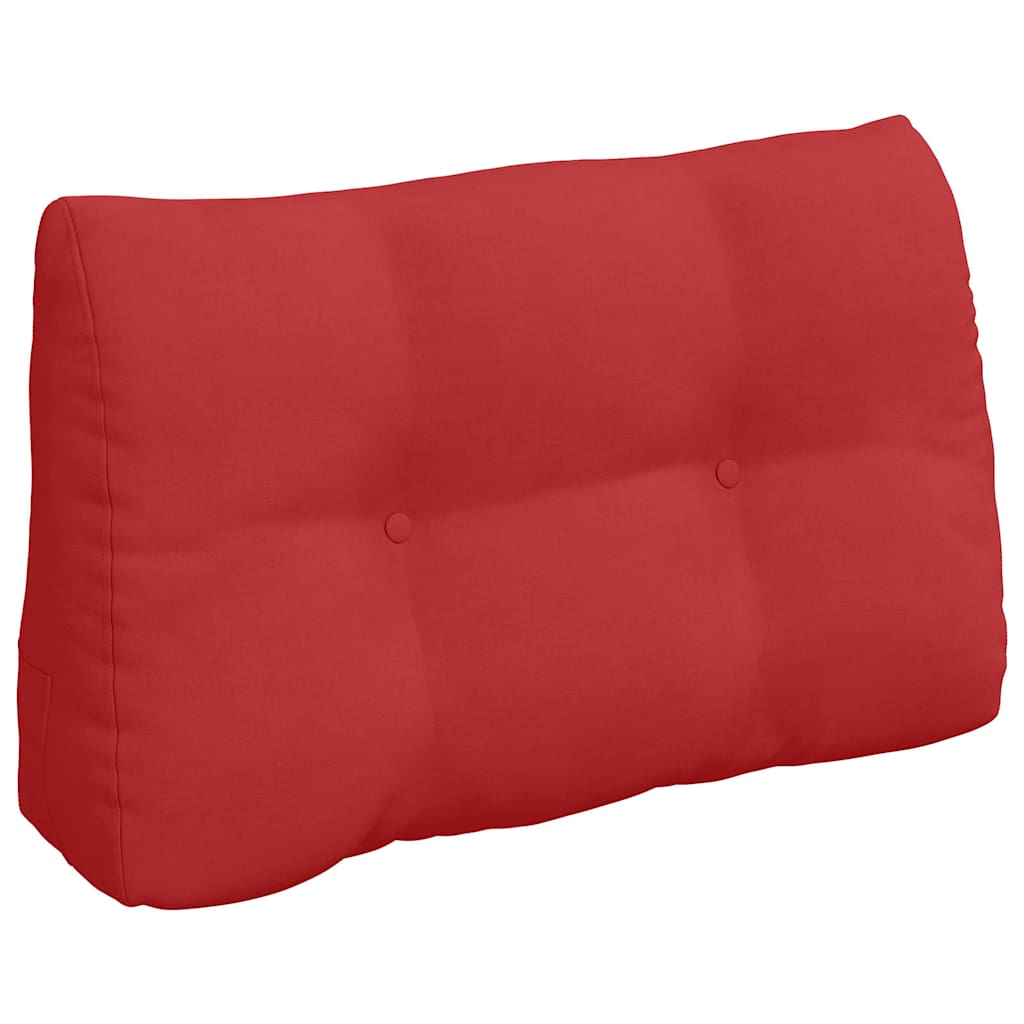 Polštář Na Záda Červená 80 X 24 X 50 Cm Textil