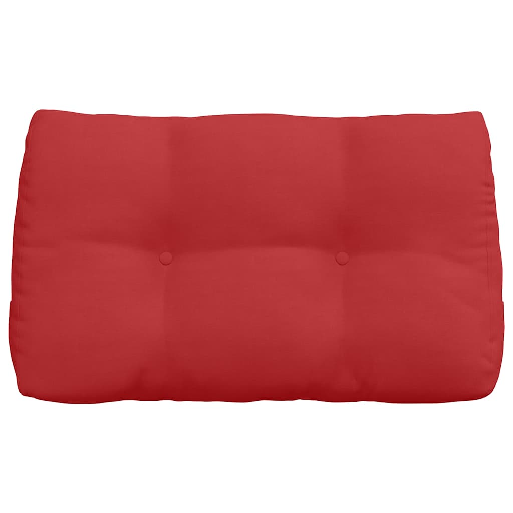 Polštář Na Záda Červená 80 X 24 X 50 Cm Textil