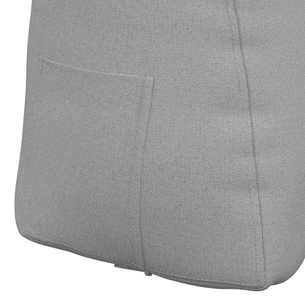 Polštář Na Záda Oblačno Šedá 80 X 24 X 50 Cm Textil