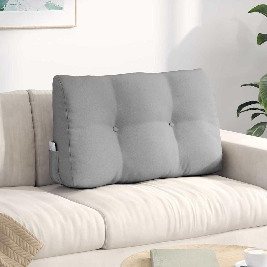 Polštář Na Záda Oblačno Šedá 80 X 24 X 50 Cm Textil