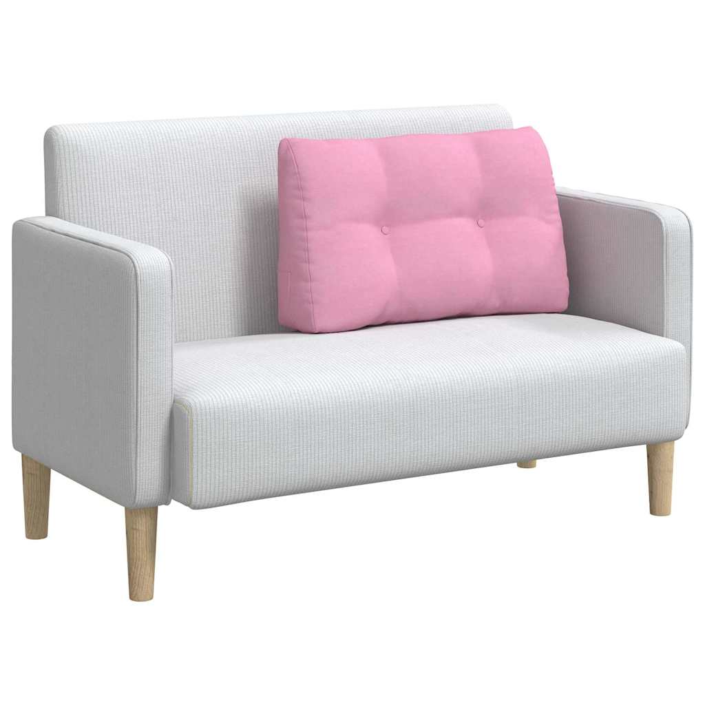 Polštář Na Záda Růžová 80 X 24 X 50 Cm Textil