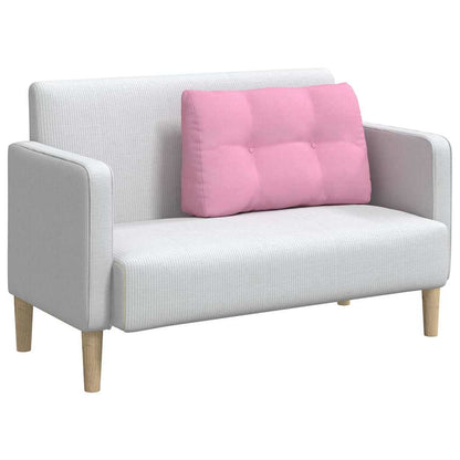 Polštář Na Záda Růžová 80 X 24 X 50 Cm Textil