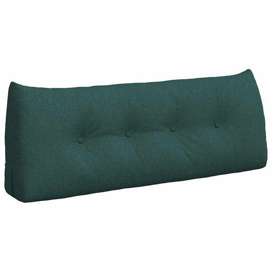 Polštář Na Záda Tmavě Zelená 120 X 24 X 50 Cm Textil