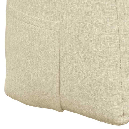 Polštář Na Záda Krémová 120 X 24 X 50 Cm Textil