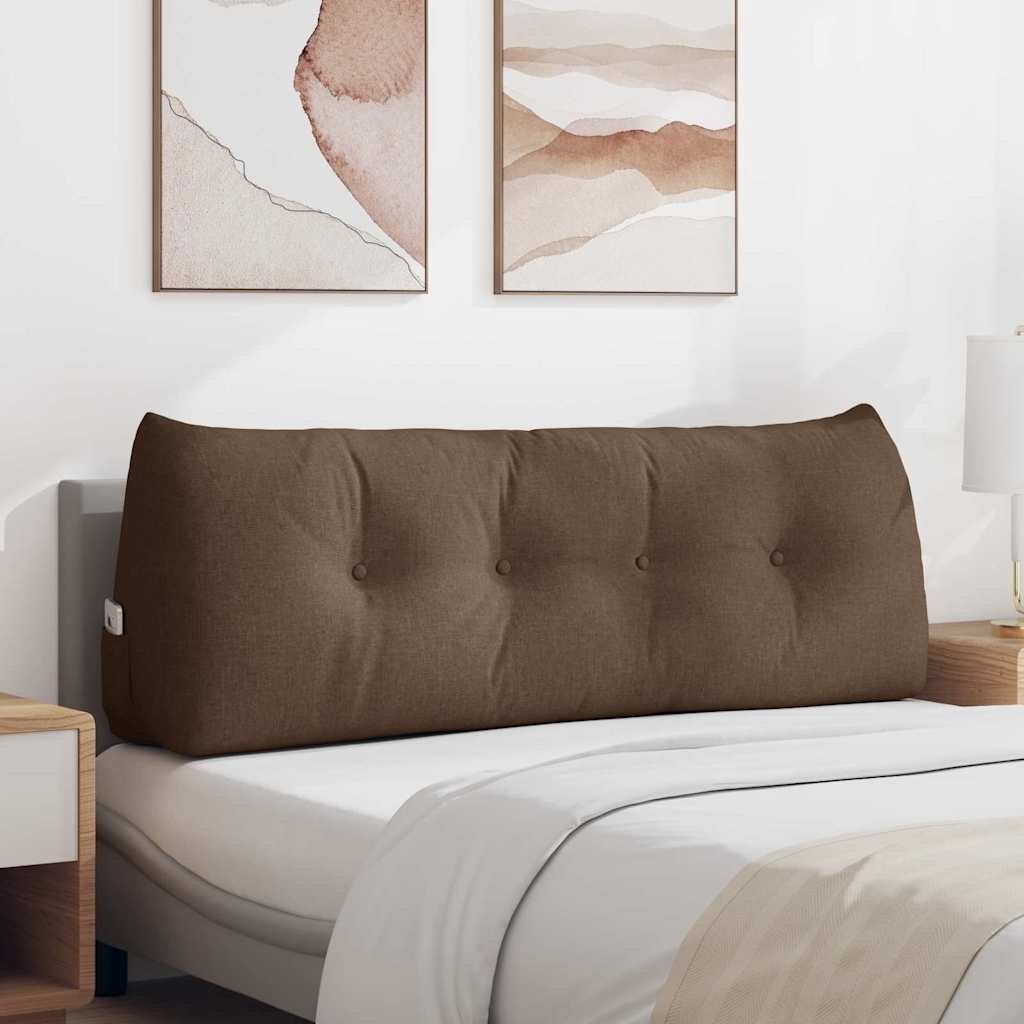 Polštář Na Záda Hnědá 140 X 24 X 50 Cm Textil