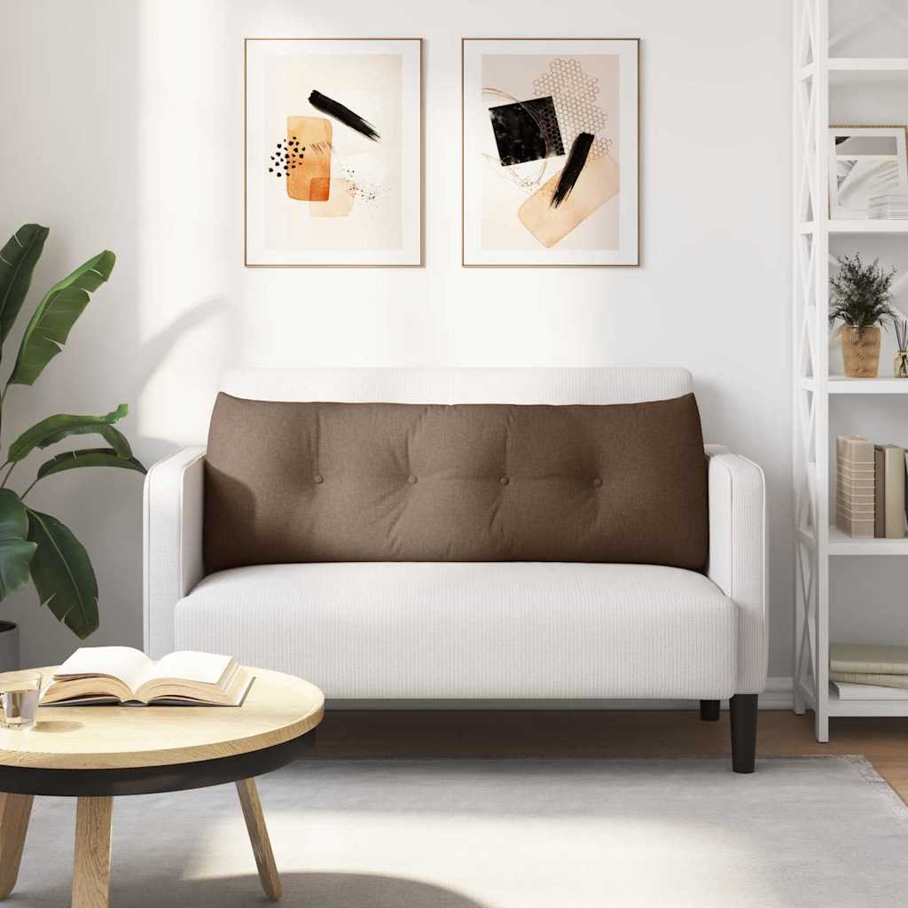 Polštář Na Záda Hnědá 140 X 24 X 50 Cm Textil