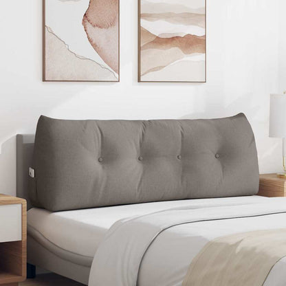 Polštář Na Záda Taupe 140 X 24 X 50 Cm Textil