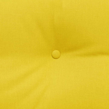 Polštář Na Záda Světlá Žlutá 140 X 24 X 50 Cm Textil