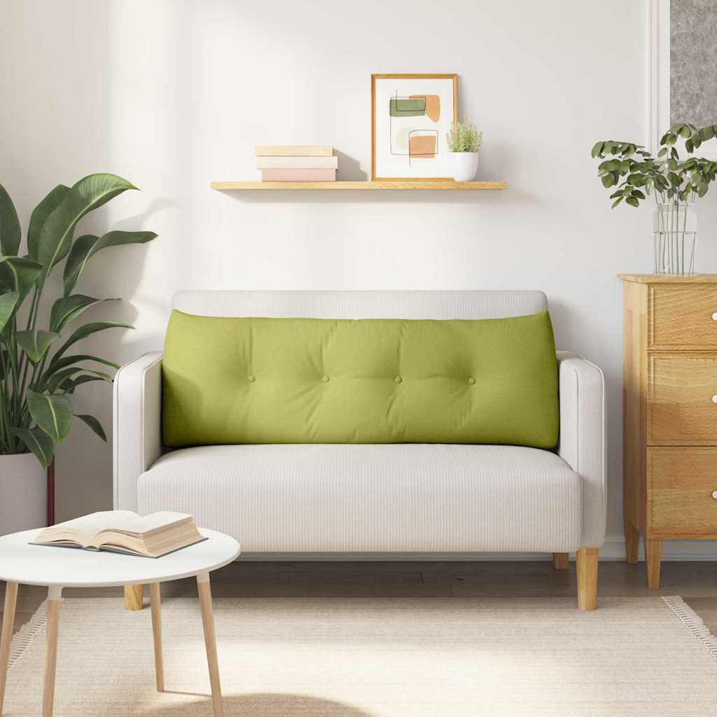 Polštář Na Záda Světlá Zelená 140 X 24 X 50 Cm Textil