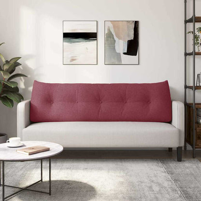 Polštář Na Záda Víno Červené 160 X 24 X 50 Cm Textil