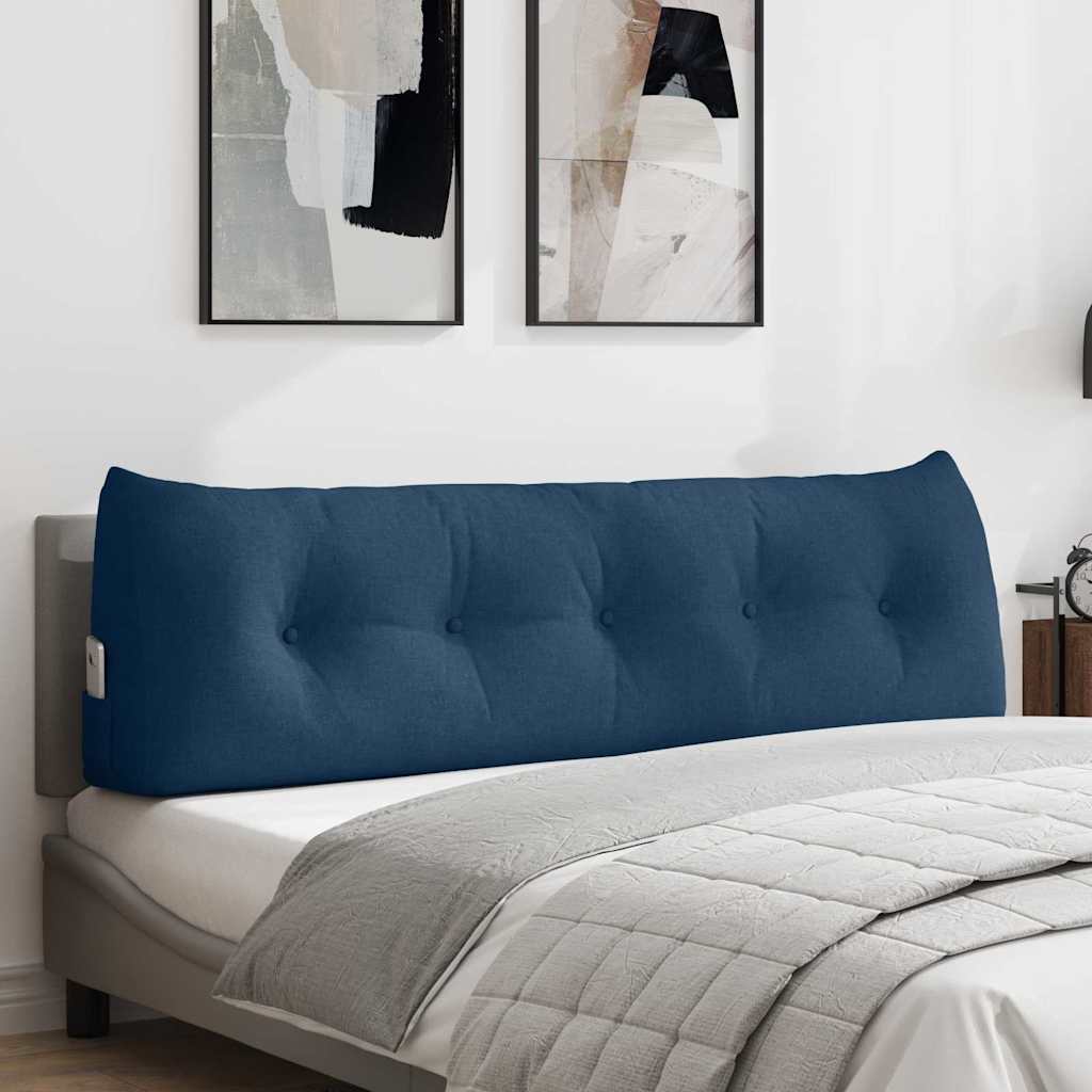 Polštář Na Záda Modrá 160 X 24 X 50 Cm Textil