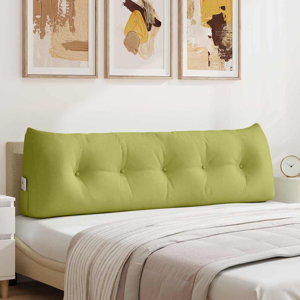 Polštář Na Záda Světlá Zelená 160 X 24 X 50 Cm Textil