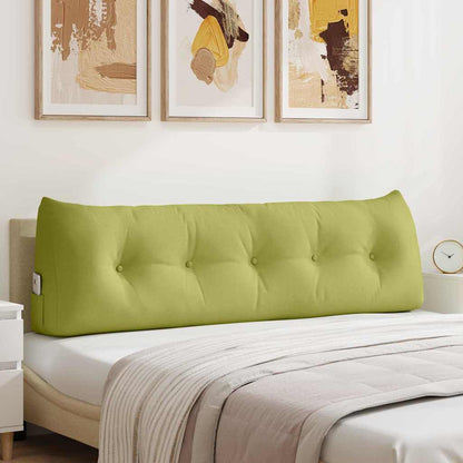 Polštář Na Záda Světlá Zelená 160 X 24 X 50 Cm Textil