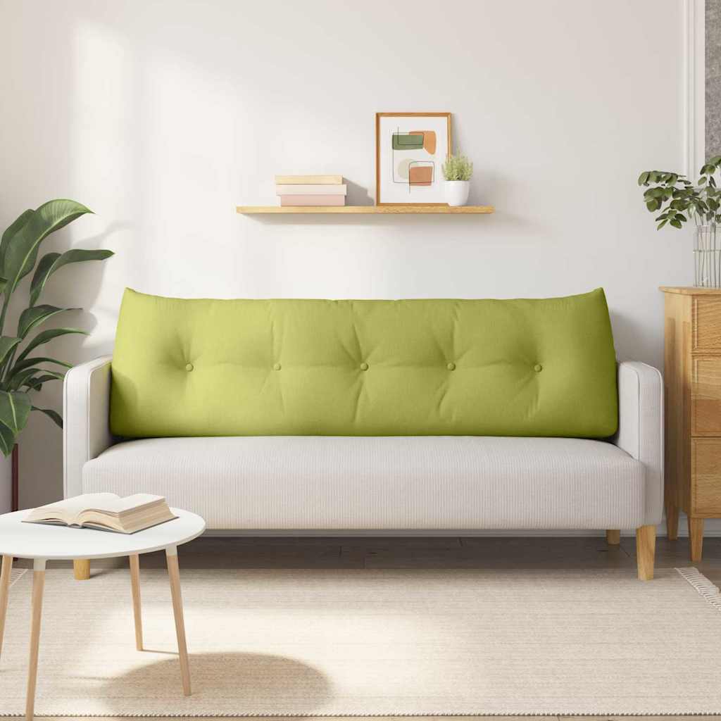 Polštář Na Záda Světlá Zelená 160 X 24 X 50 Cm Textil