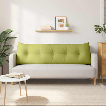 Polštář Na Záda Světlá Zelená 160 X 24 X 50 Cm Textil