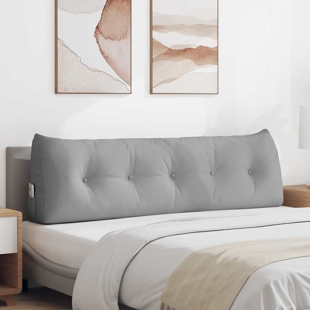 Polštář Na Záda Oblačno Šedá 160 X 24 X 50 Cm Textil