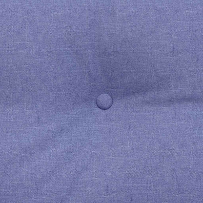 Polštář Na Záda Modrá Džínovina 160 X 24 X 50 Cm Textil