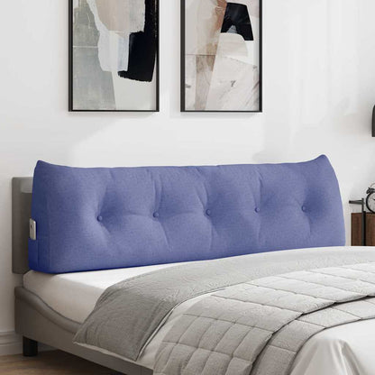 Polštář Na Záda Modrá Džínovina 160 X 24 X 50 Cm Textil