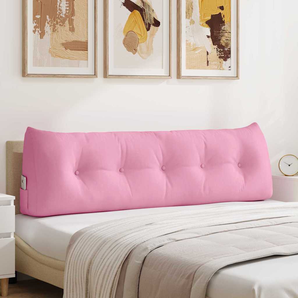 Polštář Na Záda Růžová 160 X 24 X 50 Cm Textil