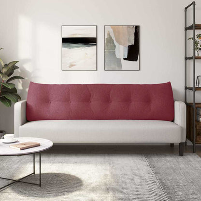 Polštář Na Záda Víno Červené 180 X 24 X 50 Cm Textil