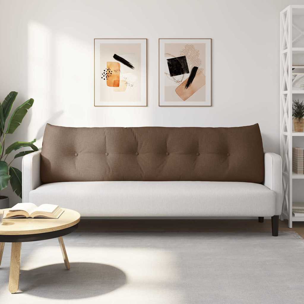 Polštář Na Záda Hnědá 180 X 24 X 50 Cm Textil