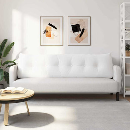 Polštář Na Záda Bílá 180 X 24 X 50 Cm Textil