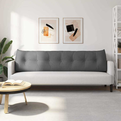 Polštář Na Záda Tmavě Šedá 200 X 24 X 50 Cm Textil
