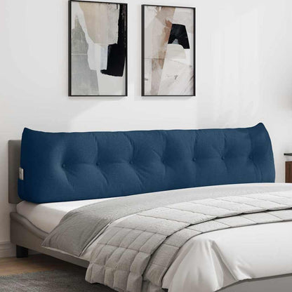 Polštář Na Záda Modrá 200 X 24 X 50 Cm Textil