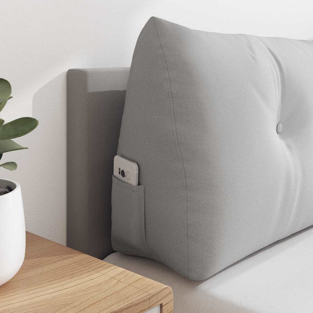 Polštář Na Záda Oblačno Šedá 200 X 24 X 50 Cm Textil