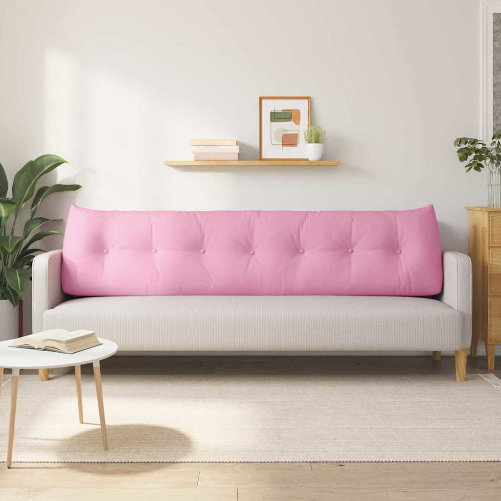 Polštář Na Záda Růžová 200 X 24 X 50 Cm Textil