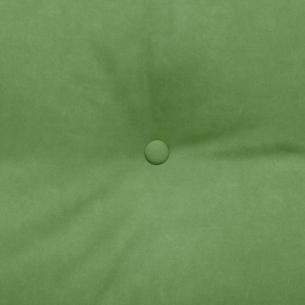 Polštář Na Záda Světlá Zelená 200 X 24 X 50 Cm Samet