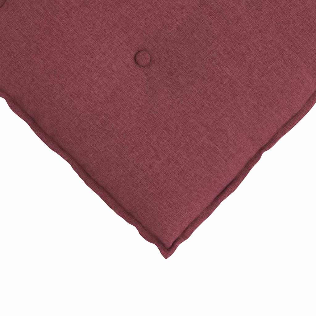 Polštář Na Záda Víno Červené 50 X 19 X 45 Cm Textil