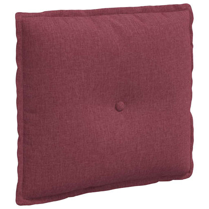 Polštář Na Záda Víno Červené 50 X 19 X 45 Cm Textil