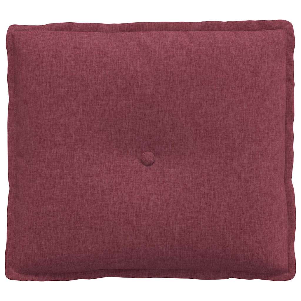 Polštář Na Záda Víno Červené 50 X 19 X 45 Cm Textil