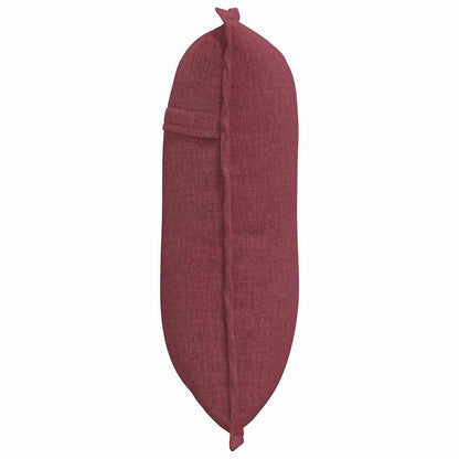 Polštář Na Záda Víno Červené 50 X 19 X 45 Cm Textil