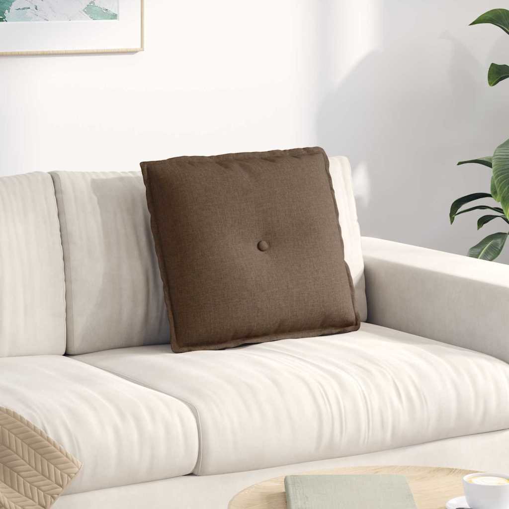 Polštář Na Záda Hnědá 50 X 19 X 45 Cm Textil
